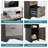 Bartolot 63" W L-Shaped Computer Desk with Monitor Stand and Drawers-112156766