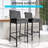 Aize Polyethylene (PE) Wicker Outdoor 27.5'' Bar Stool with Cushion