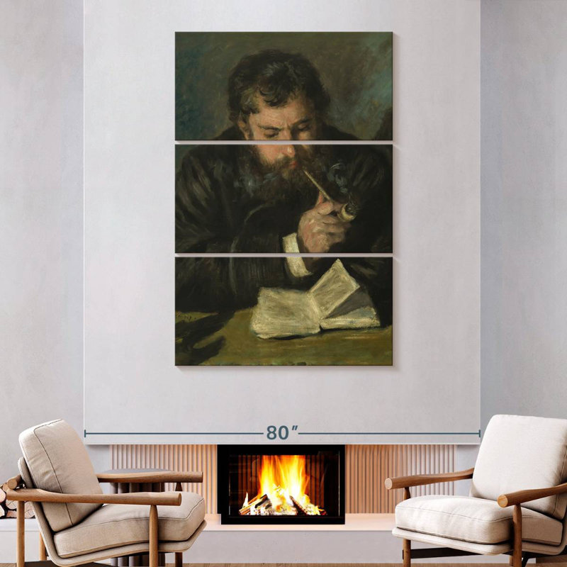 Leisha Monet Portrait By Renoir, 74" H x 48" W