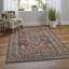 Naleia Hand Knotted Wool Geometric Area Rug in Red-1437172213