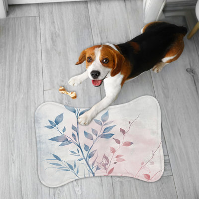 Organic Floral Designs - 1 Piece Bone Shape Feeding Mat