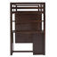 Lit mezzanine avec bureau et garde-robe-110922966