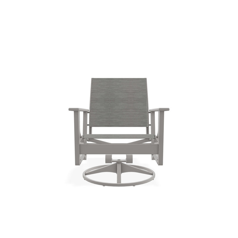 Wexler Outdoor Swivel Lounge Chair, Warm Gray, Deacon