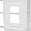 Lit mezzanine simple avec échelle - blanc-2069000501