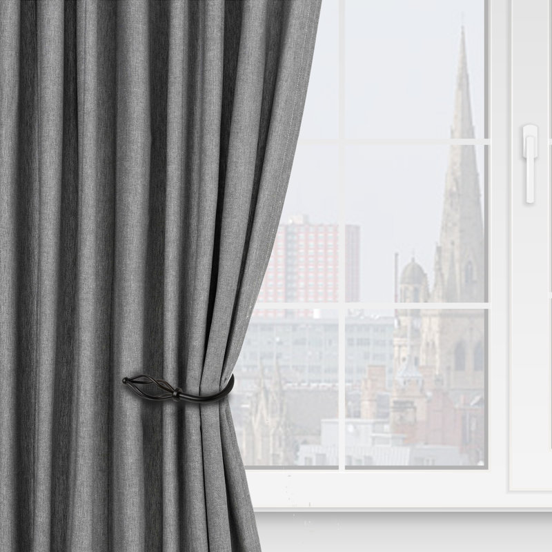 Jetta 16cm Curtain Holdback, Black