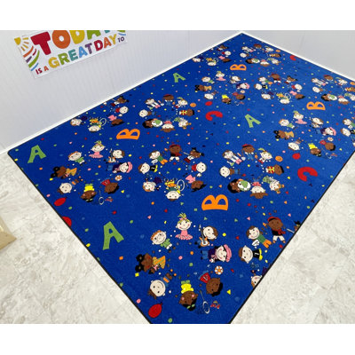 Tapis de salle de classe KidCarpet, nous sommes tous amis, 4 pi x 6 pi, multicolore pour enfants | Tapis préscolaire pour enfants | Tapis d'apprentissage pour l'école | Tapis pour enfants | Tapis d'école pour enfants