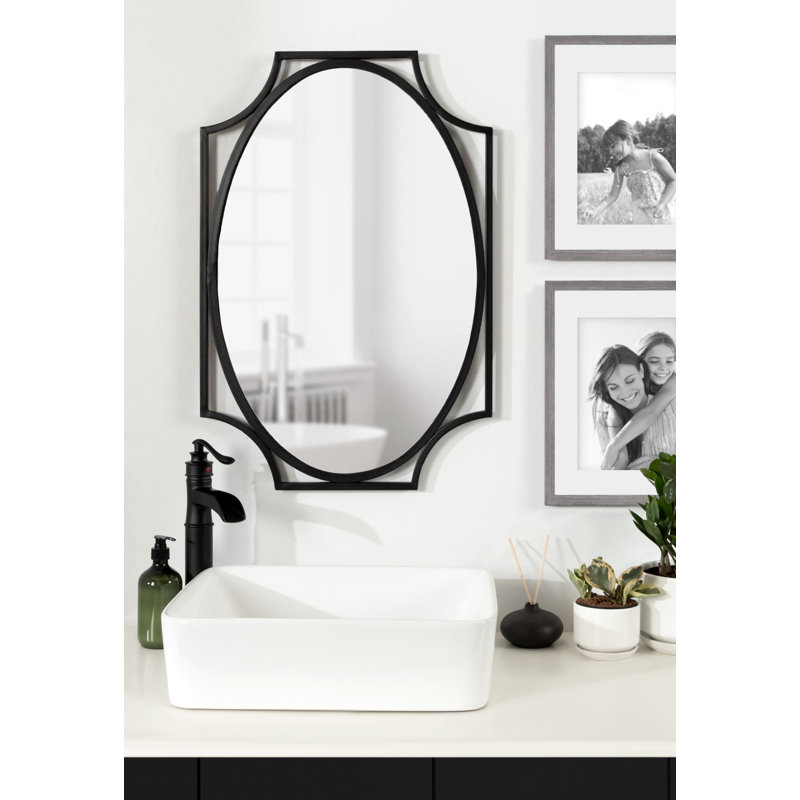 Miroir Hudanich en noir, 20" x 30"