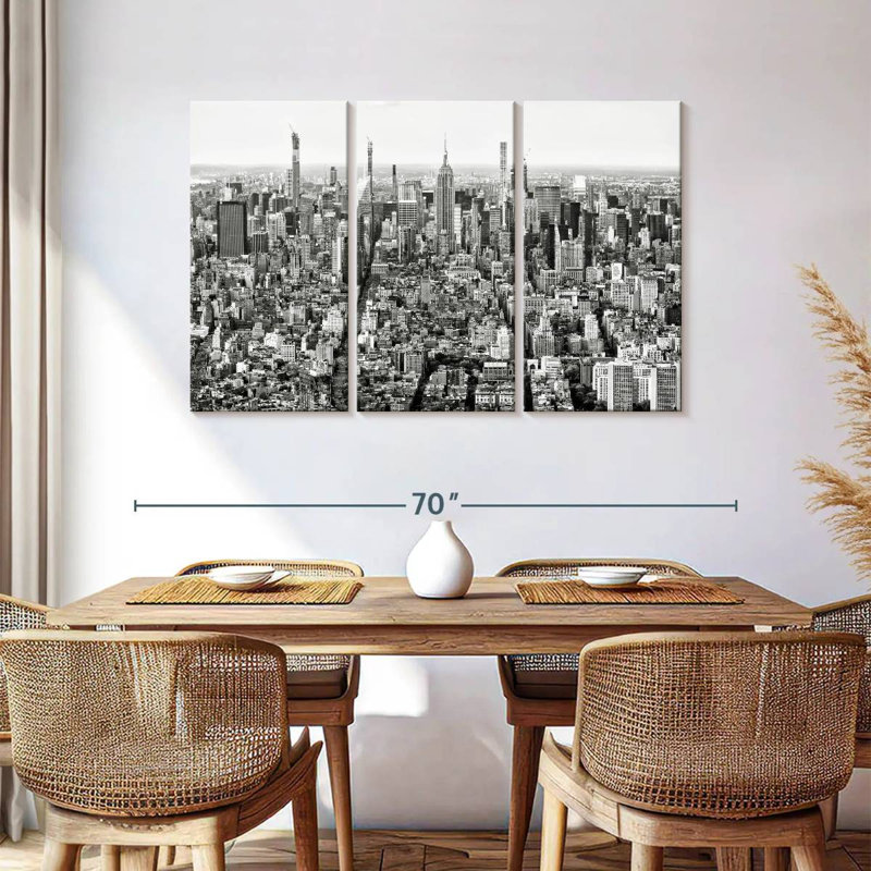Sireci New York Skyline BW, 36" H x 57" W
