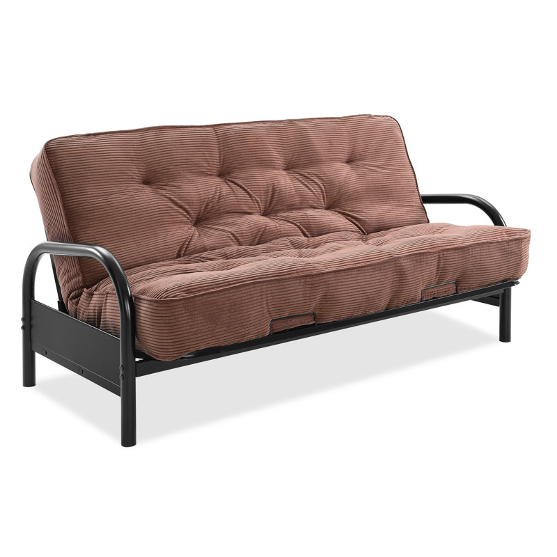 Futon et matelas Mcbrayer, Velours côtelé java