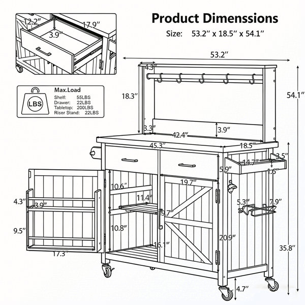 Dimensions du produit