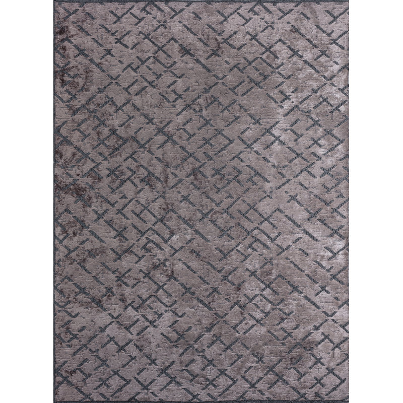 Rapture Gray Abstract Luxury Area Rug, Rectangle 7'10" x 11'2"