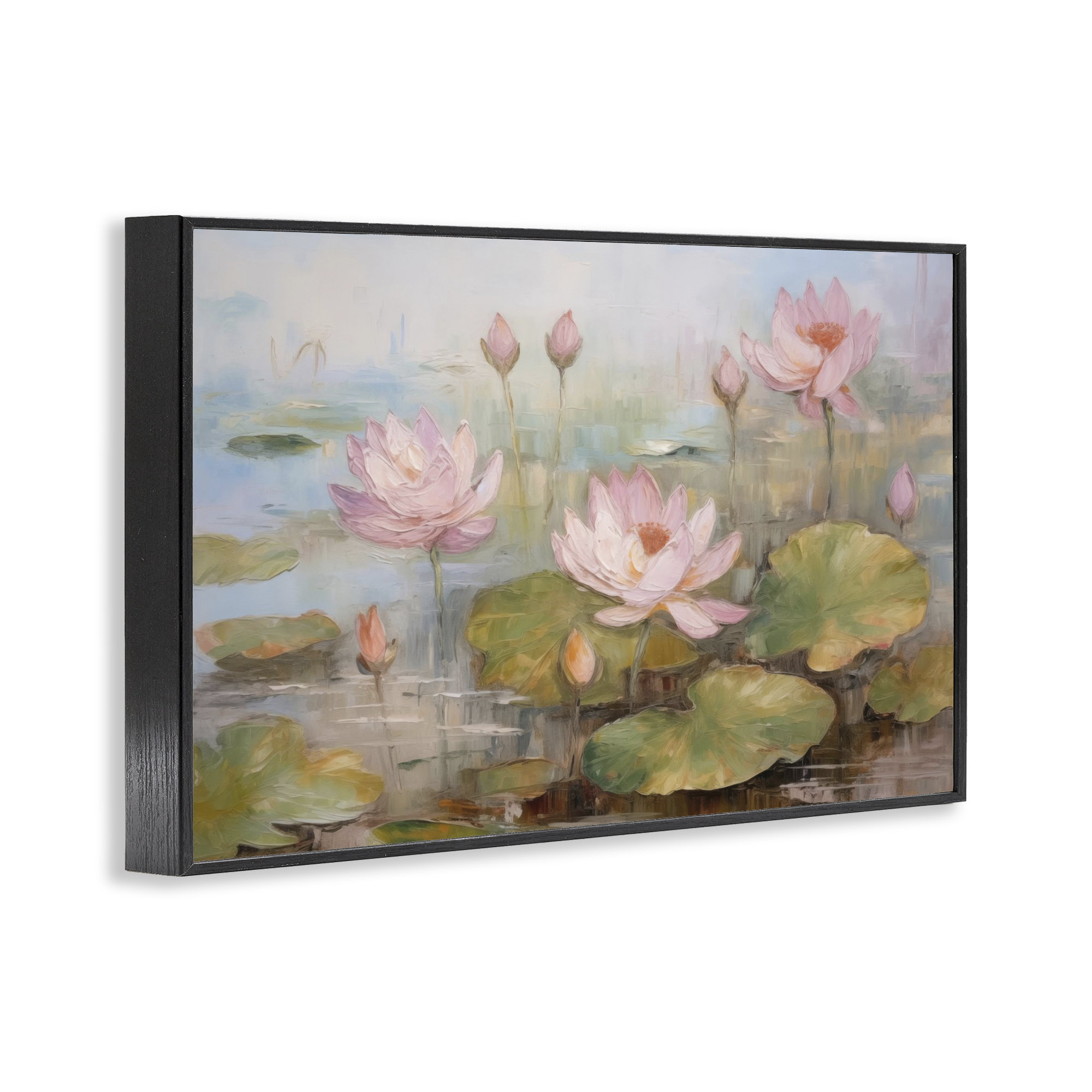 Winston Porter Water Lilies in Spring Framed Giclee Art by LSR Design ...