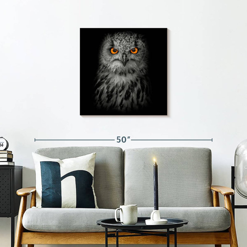 Brampt Intense Eagle Owl, 24" H x 24" W