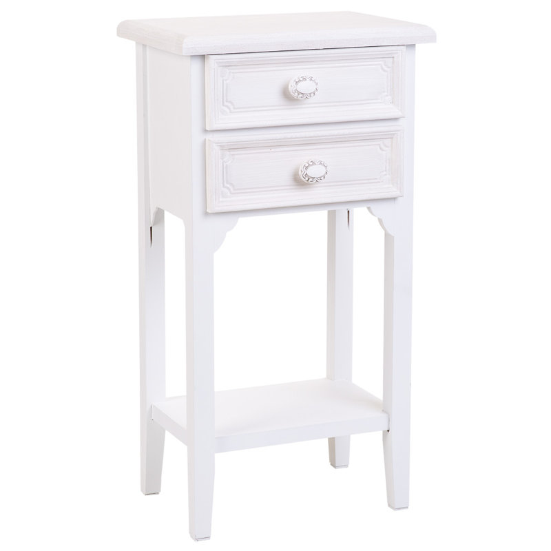 Hebersham 37cm W Manufactured Wood Bedside Table