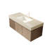 Meuble-lavabo flottant 48 po avec lavabo en céramique, comptoir en pierre frittée, 2 portes et 1 tiroir, système de porte à tiroir à fermeture en douceur-133043714
