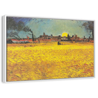 Champ de blé au coucher du soleil