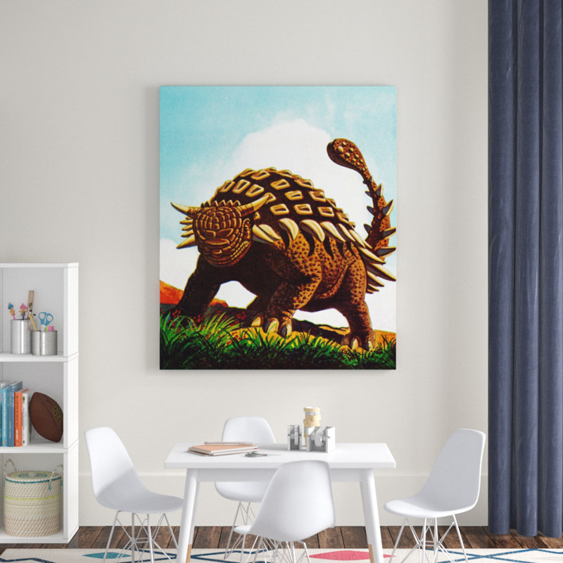 Ankylosaurid - Graphic Art on Canvas