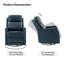 Fauteuil inclinable et pivotant en similicuir pivotant de 26,5 po Giselle-897014820