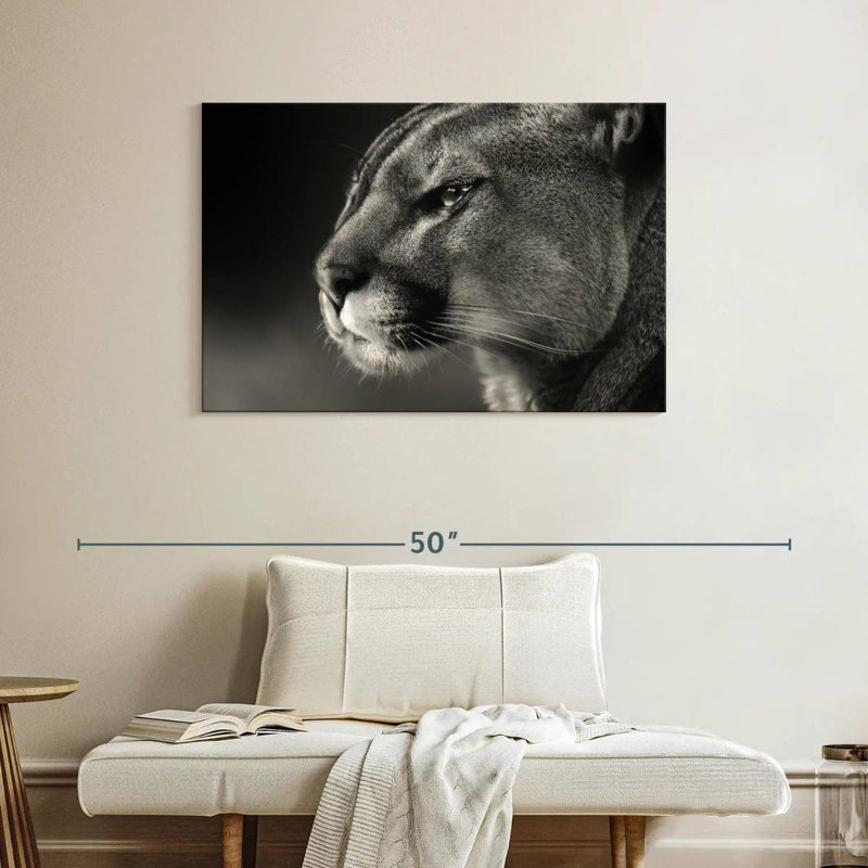 Brampt Cougar Face, 26" H x 39" W