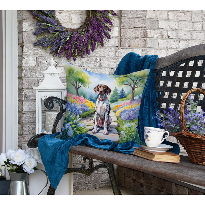 Coussin décoratif intérieur / extérieur Spring Path, H 18 po x l 18 po