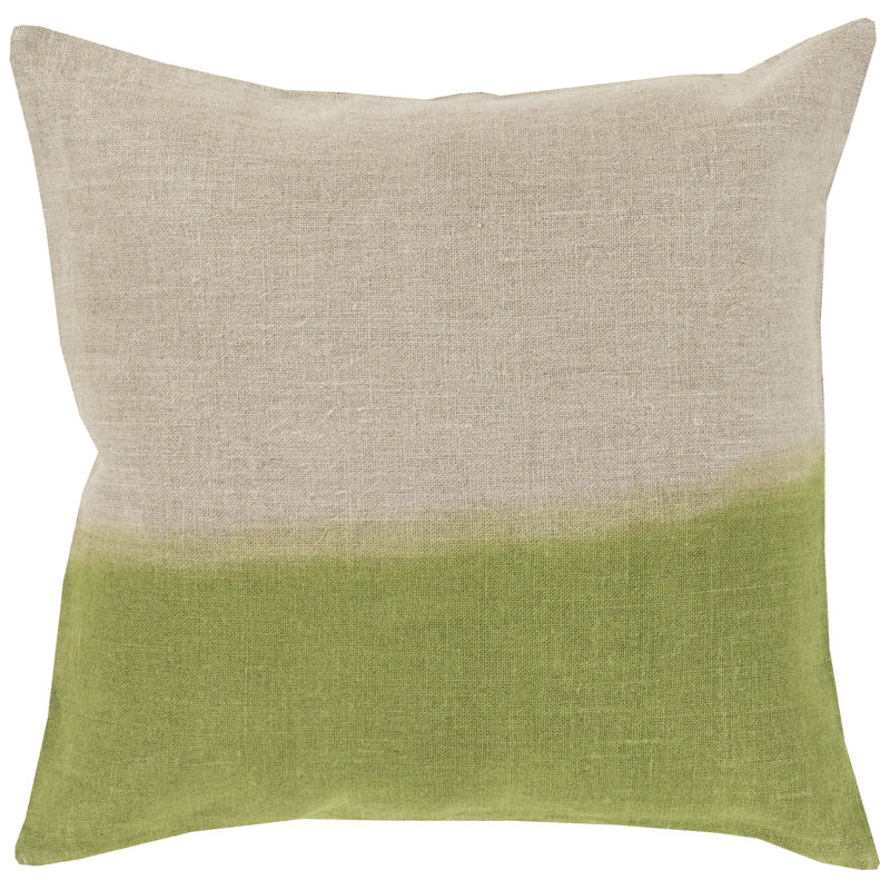 Carson Linen Pillow covers Throw Pillow Cover, Mustard, 20" x 20", Pillow Cover Only
