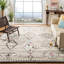 Tapis géométrique en laine / coton noué à la main Alimatou-1878101808