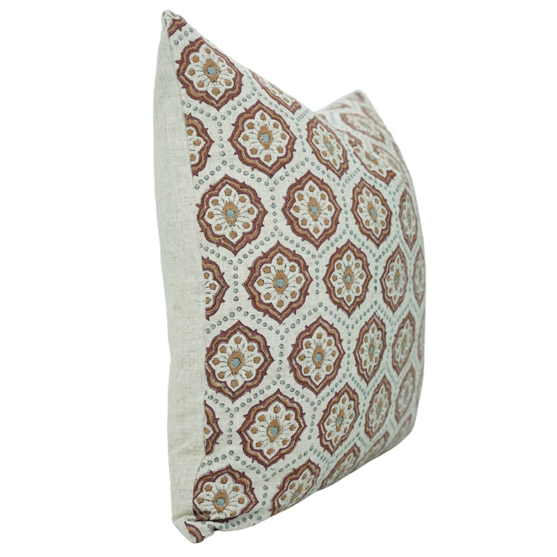 Housse de coussin décoratif décoratif Fabcline - housse de coussin d'appoint brune, douce et durable - Charkha