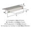 Poignée de meuble en nickel satiné de 5 po (127 mm) Streamline II-116839504