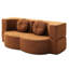 Lit simple, 21 lits pliants orange, pour les invités, bureau à domicile, appartement, sans assemblage, matelas en mousse, salon,