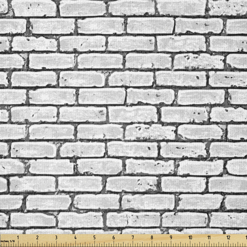 Deshard Grunge Brick Wall Background Urban Architecture Building Multi-Purpose Fabric