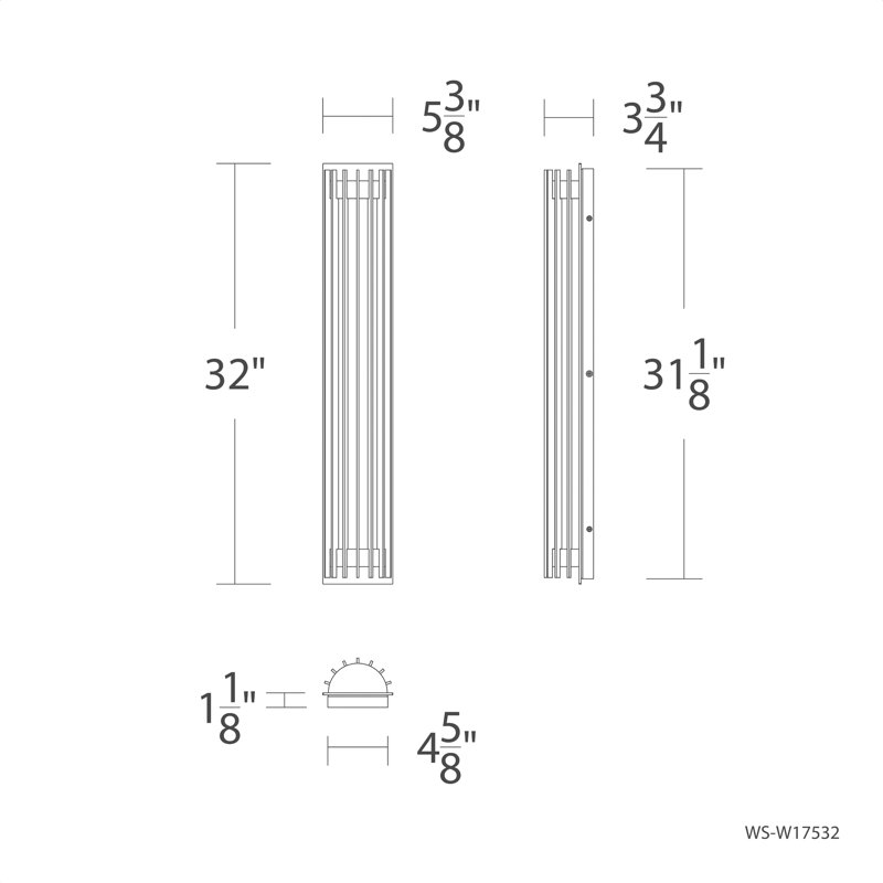 Moline Dimmable LED Outdoor Wall Light With Color Temperature Switch from 2700K/3000K/3500K/4000K, 3500 Kelvins