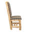 Chaise d'appoint rembourrée en cèdre à dossier haut Fireside Lodge - Naturel - Tissu standard