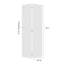18 po X 84 po Porte pliante en vinyle blanc uni avec trousse de quincaillerie