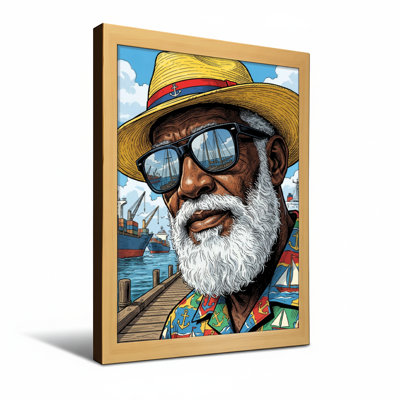 Fashion Colorful Sailor With Hat And Sunglasses