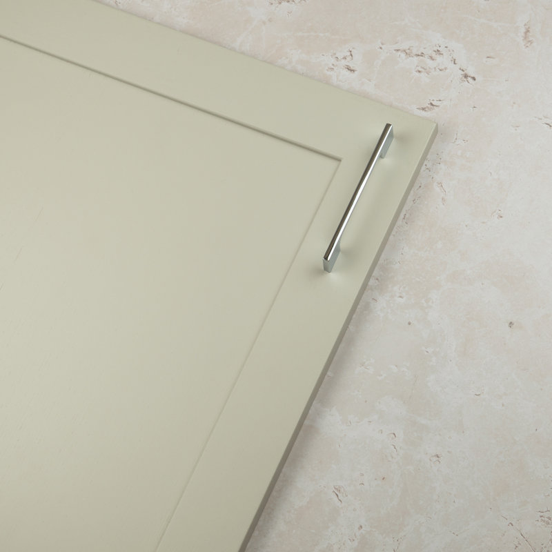 Polished Chrome Slim Squared D-Bar Handles, 128mm
