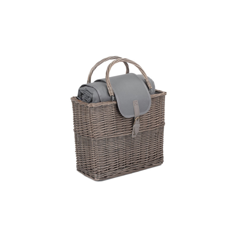 Wicker Chiller Basket & Picnic Blanket