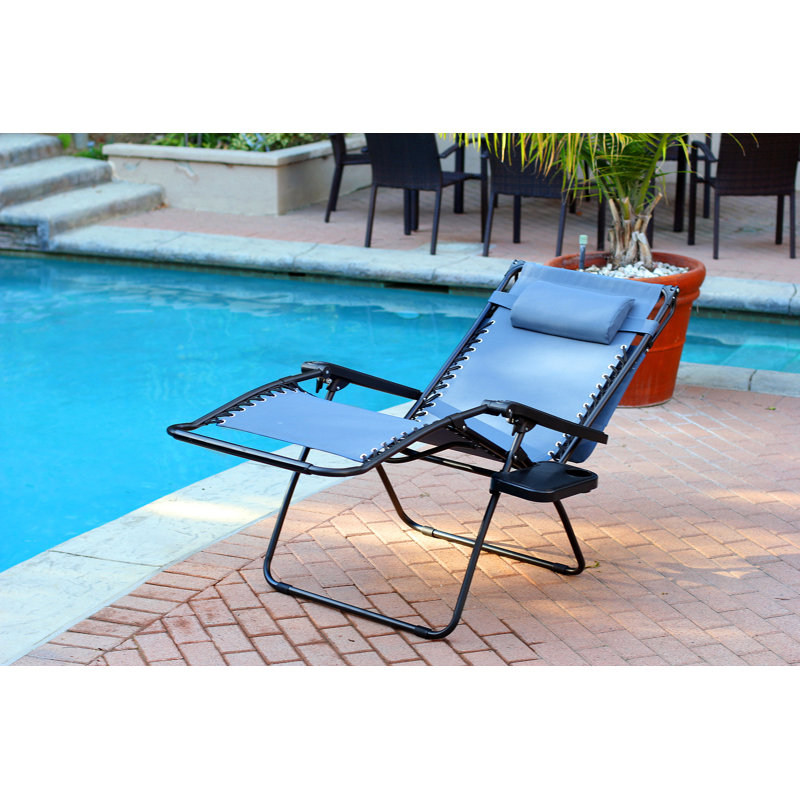 Johns Folding Zero Gravity Chair, Blue