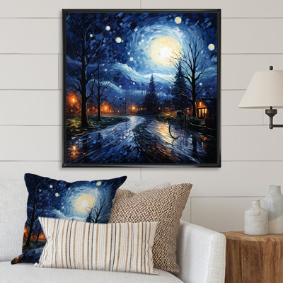 Sapphire bleu foncé - impressions sur toile