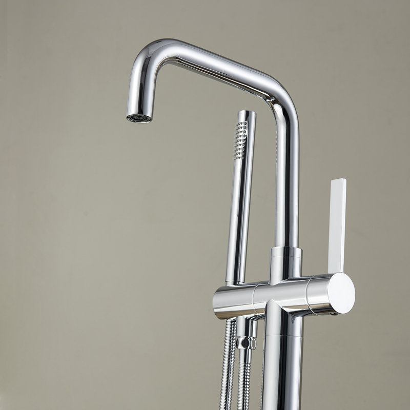 Robinet de baignoire autoportant avec douche à main Delara