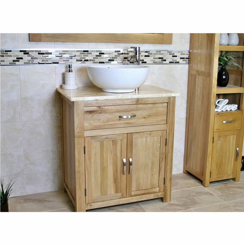 Defazio 750mm Single Bathroom Vanity with Vessel Ceramic Basin