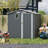 6X8ft Outdoor Steel Storage Shed With Clear Window, Lockable Doors, Compact Metal Tool Shed For Garden, Backyard, Patio, Utility, And Bike Storage-125097129