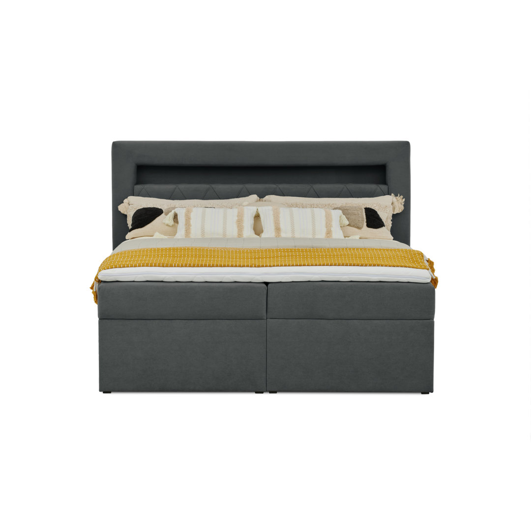 Boxspringbett Exton mit Topper und Bettkasten