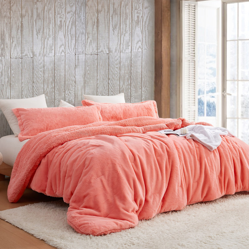 Ensemble d'édredon surdimensionné Chunky Bunny x OG, Simple très long simple + 1 taie décorative stan, Orange