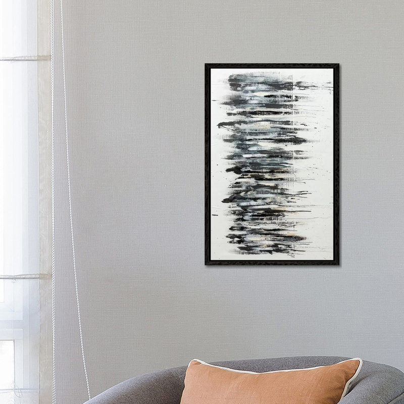 Shading In Black by Shawn Jacobs - Print on Canvas, Black Framed, 66.04 cm H x 45.72 cm W