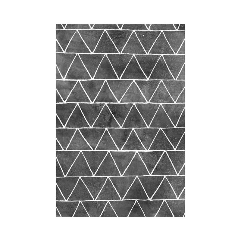 Modern Monochrome II by Grace Popp - Wrapped Canvas Painting, 20.32 cm H x 30.48 cm W