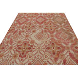 Distressed Homage Hand Knotted Wool Animal Print Area Rug