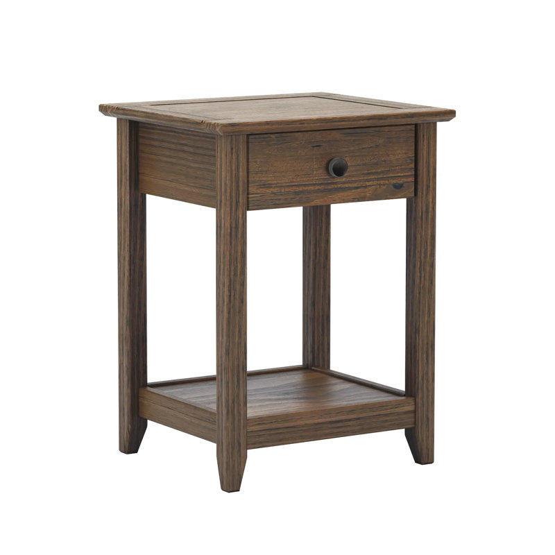 Greenport End Table, Brushed Walnut