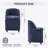 Set of 2 Chenille Fabric Dining Chairs With Universal Wheels,Beige-108780180