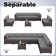 Yasmina 9-Piece Rattan Sectional Seating Group with Cushions And Tempered Glass Table