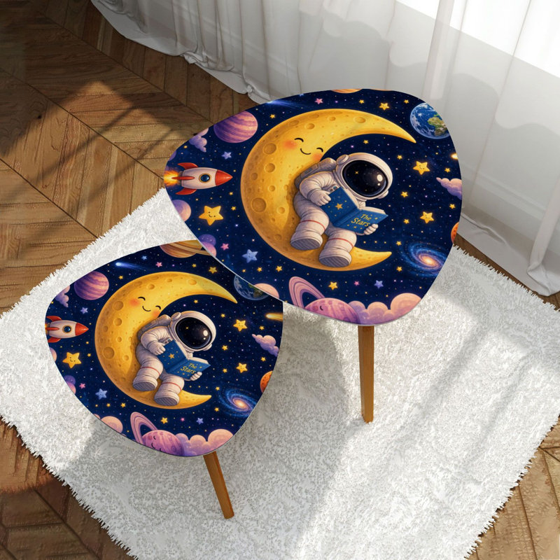Ensemble de 2 tables basses gigognes Triangle